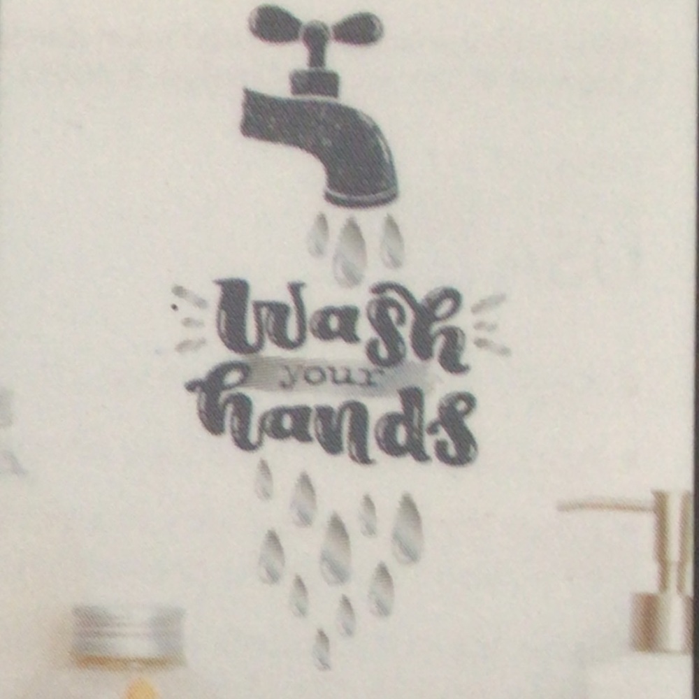 BATHROOM WALL DECOR REMOVABLE DECALS NWT